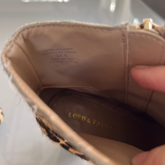 Ankle boots real fur calf hair léopard print - Picture 5 of 11